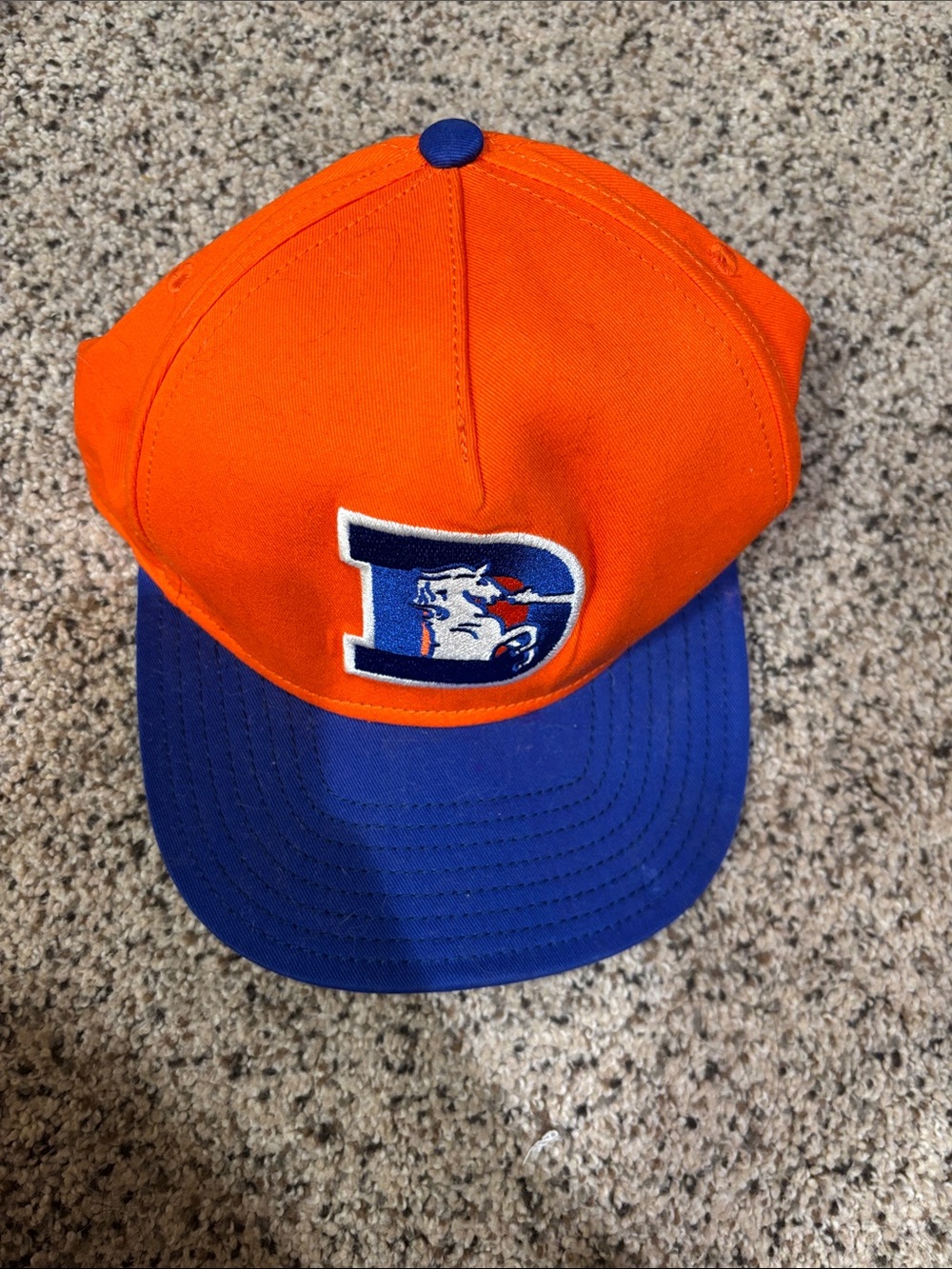 Orange and Blue Denver Broncos Hat